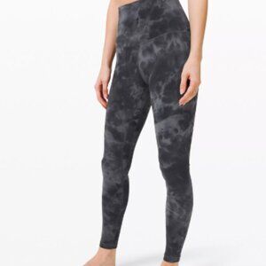 Lululemon Align  High-Rise Diamond Dye Pitch Grey Graphite Grey Size 6